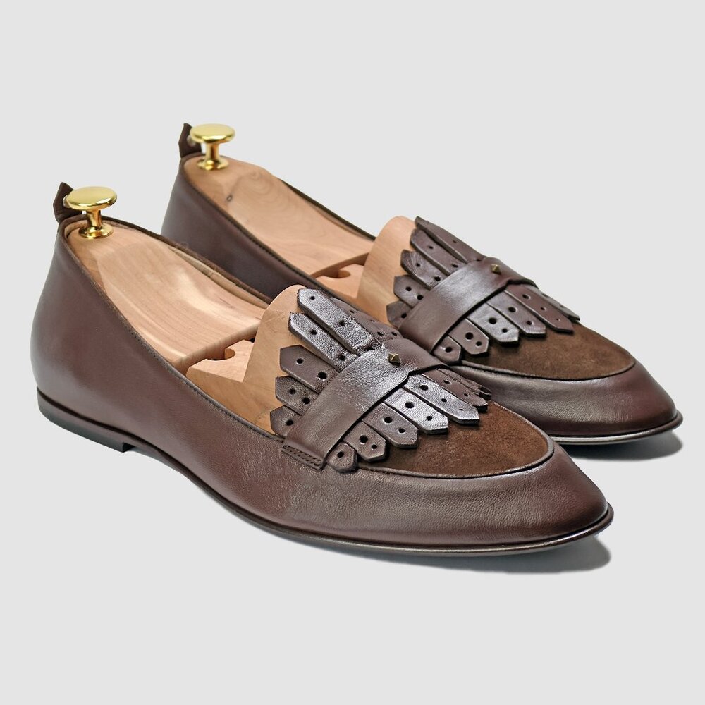 JB Ander Scottie Kilt Loafer – Chelsea Chestnut – Men’s Italian Leather Loafers